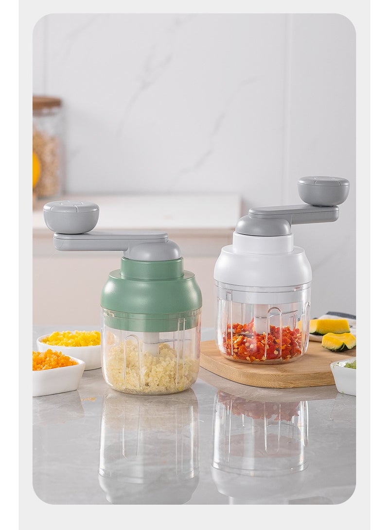 Manual Multifunctional Crusher, Capable Of Grinding Meat, Garlic, Vegetables, Crushed Ice, And Other Green Ingredients With A Capacity Of 250ml  - Image 2