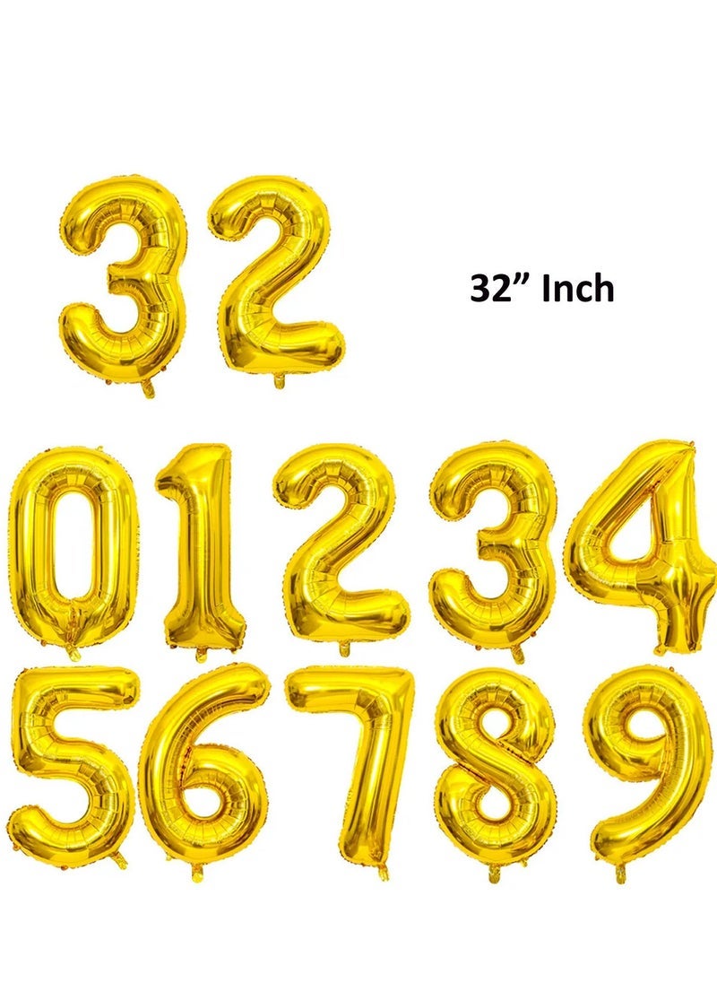 PARTY FUN 32 Inch Number Foil Balloons - Perfect for Anniversaries, Weddings, and Birthdays (Number 3) - Image 2