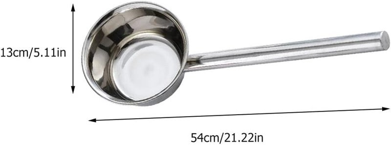 woobles Soup Ladle Water Ladle Stainless Steel Dipper 21 Inch Long Water Scoop Garden Watering Long Ladle Kitchen Ladle Metal Water Ladle for Kitchen Bathroom Garden Ladle - Image 4