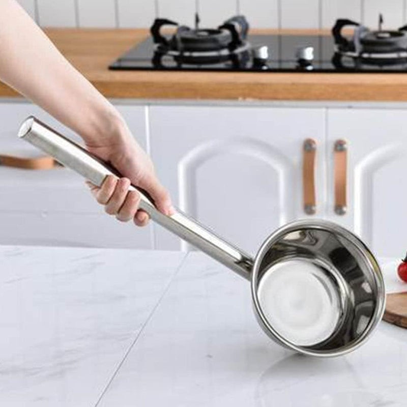 woobles Soup Ladle Water Ladle Stainless Steel Dipper 21 Inch Long Water Scoop Garden Watering Long Ladle Kitchen Ladle Metal Water Ladle for Kitchen Bathroom Garden Ladle - Image 1