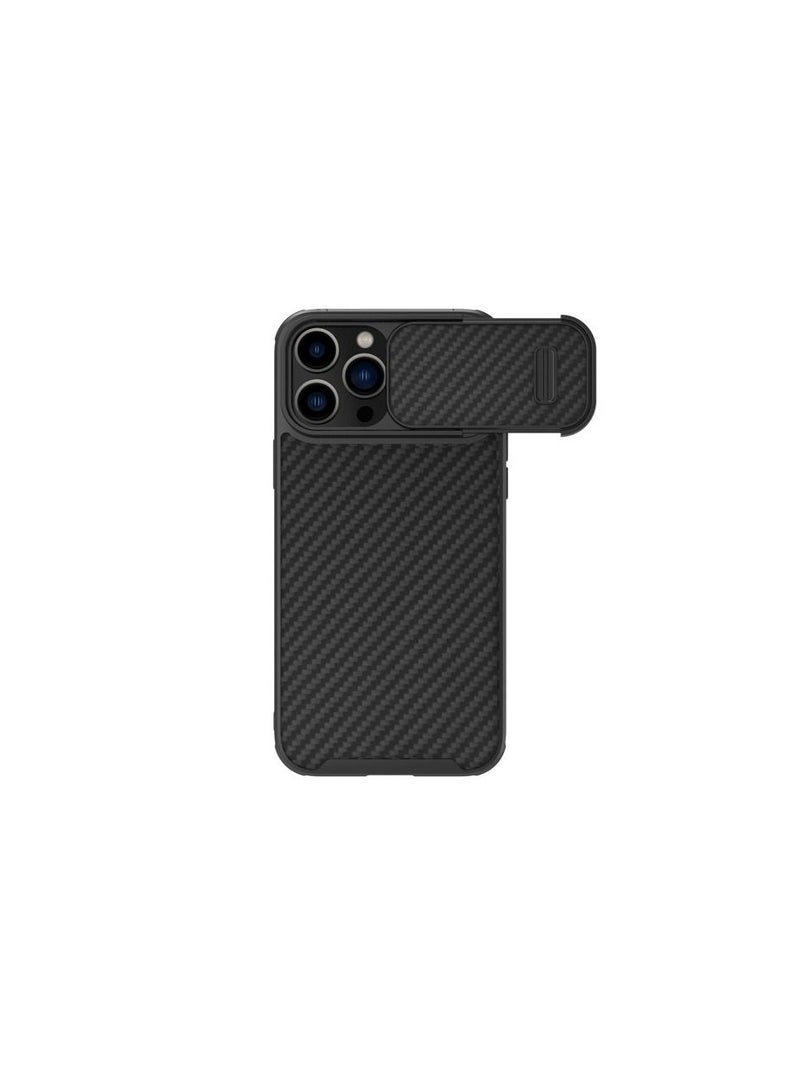 Nillkin Nillkin Synthetic Fiber S Case iPhone 14 Pro with camera cover black  - Image 1