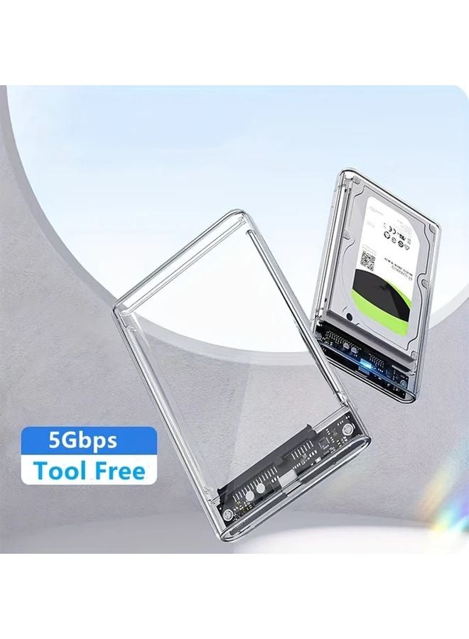 USB to Micro B Hard Drive Enclosure USB 3 0 SATA III Tool Free Case for 2 5 SSD HDD - Image 2