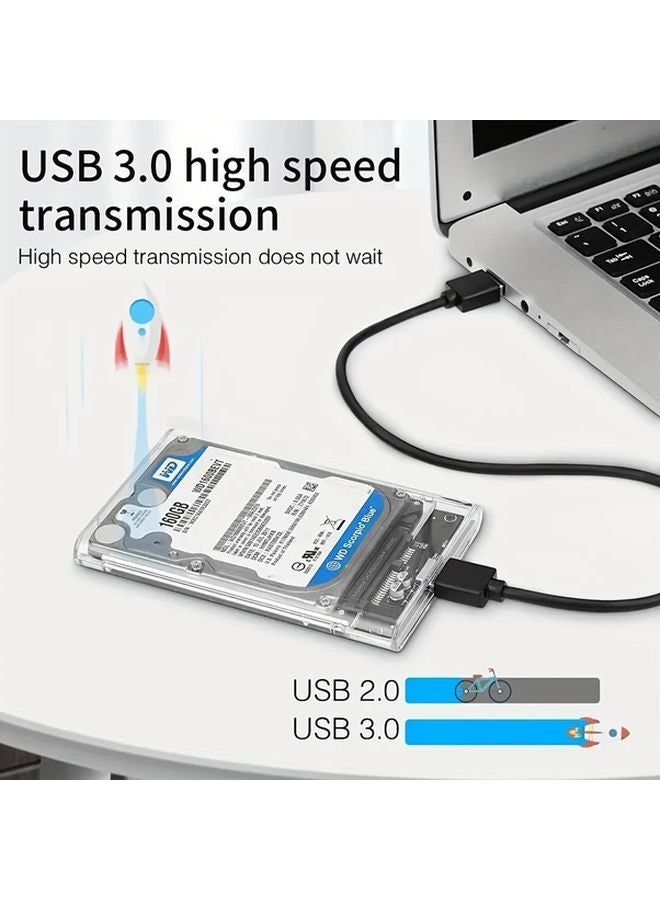 USB to Micro B Hard Drive Enclosure USB 3 0 SATA III Tool Free Case for 2 5 SSD HDD - Image 5