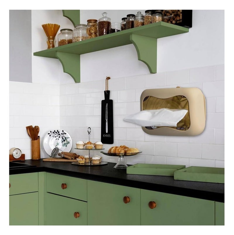 PUSHKH Silicone Tissue Box Holder with Suction Cup, Tissue Dispenser for Home, Kitchen, Bathroom, Car, Office - Image 5