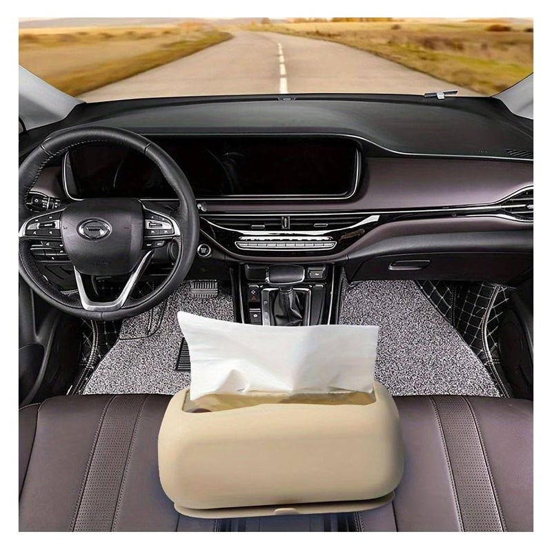 PUSHKH Silicone Tissue Box Holder with Suction Cup, Tissue Dispenser for Home, Kitchen, Bathroom, Car, Office - Image 2