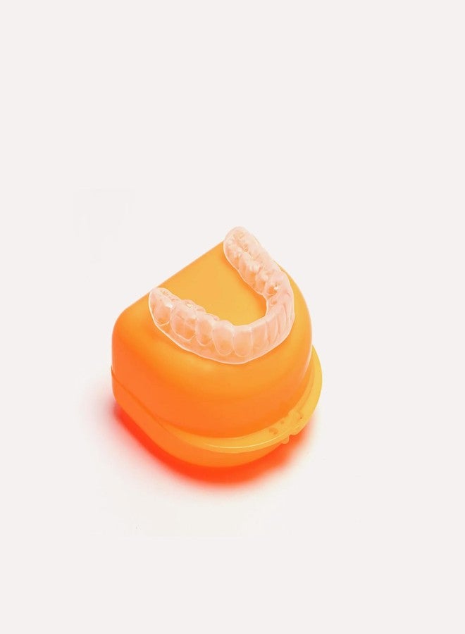 Dentosmile علبة/صندوق/واقي فم لحفظ أجهزة تقويم الأسنان من دينتوسميل باللون البرتقالي (1) - Image 3