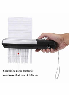 Excefore Portable Shredder, USB/Battery Operated Mini Handheld Paper Shredder, 2L Mini Paper Cutter for Office  - Image 3