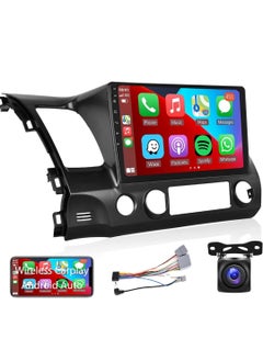 Honda Civic Car Stereo  2006 To 2012 4GB RAM Support Apple Carplay Android Auto Wireless QLED Touch AHD Camera Included Bluetooth Offline Online Maps Support YouTube Play Store