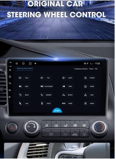 RAYMOS Honda Civic Car Stereo  2006 To 2012 4GB RAM Support Apple Carplay Android Auto Wireless QLED Touch AHD Camera Included Bluetooth Offline Online Maps Support YouTube Play Store  - Image 4