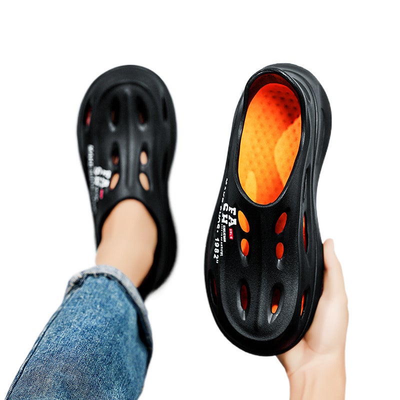 Coconut Croc Shoes Men''s Summer Outdoor Sports Wading Beach Shoes Men''s Driving Large Size Sandals - Image 3