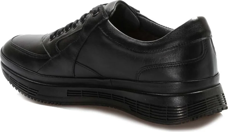 Fast Step Genuine Leather Fur Black Men's Series Shoes 722kma331