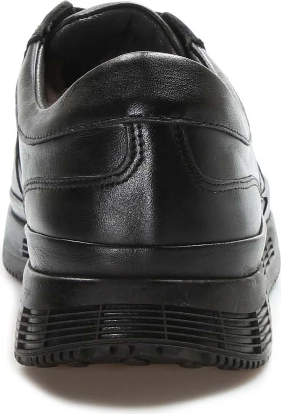 Fast Step Genuine Leather Fur Black Men's Series Shoes 722kma331
