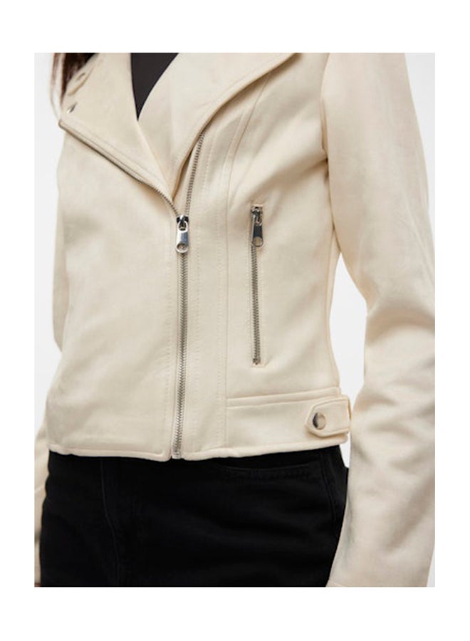 VERO MODA Short Faux Suede Jacket - Image 5