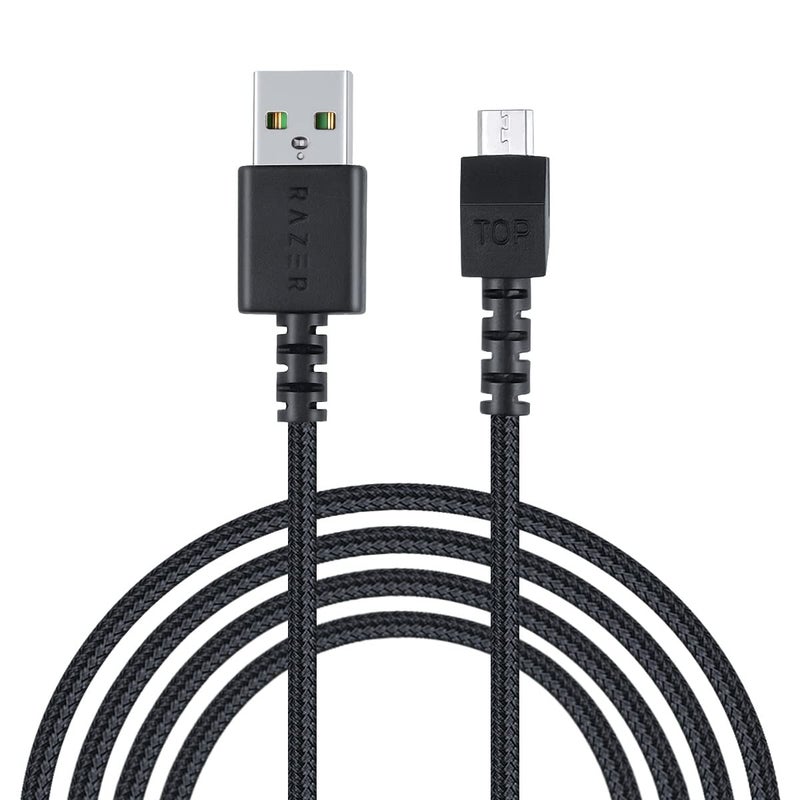 HUYUN New Micro USB Wire Data line/Charging Cable Replacement for Razer Mamba Wireless RC30-027101 Mouse/Firefly HyperFlux Mouse Mat Bundle - Image 1