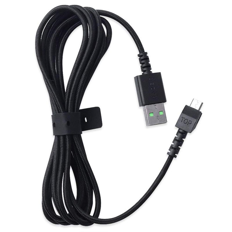 HUYUN New Micro USB Wire Data line/Charging Cable Replacement for Razer Mamba Wireless RC30-027101 Mouse/Firefly HyperFlux Mouse Mat Bundle - Image 3