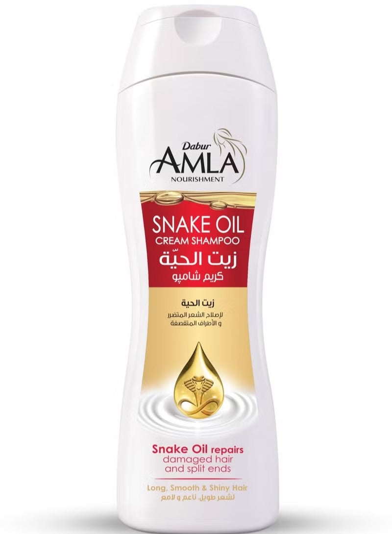 دابر أملا شامبو كريمي مغذي بزيت الثعبان، 360 مل