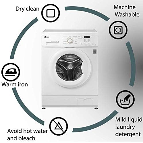 CASABLEU ستارة كاسابلو طويلة مطبوعة معتمة للغرف مجموعة من 2، طباعة زهور رقمية بتصميم حلقات معدنية للنوافذ والأبواب (كريم، 7 أقدام) - Image 5