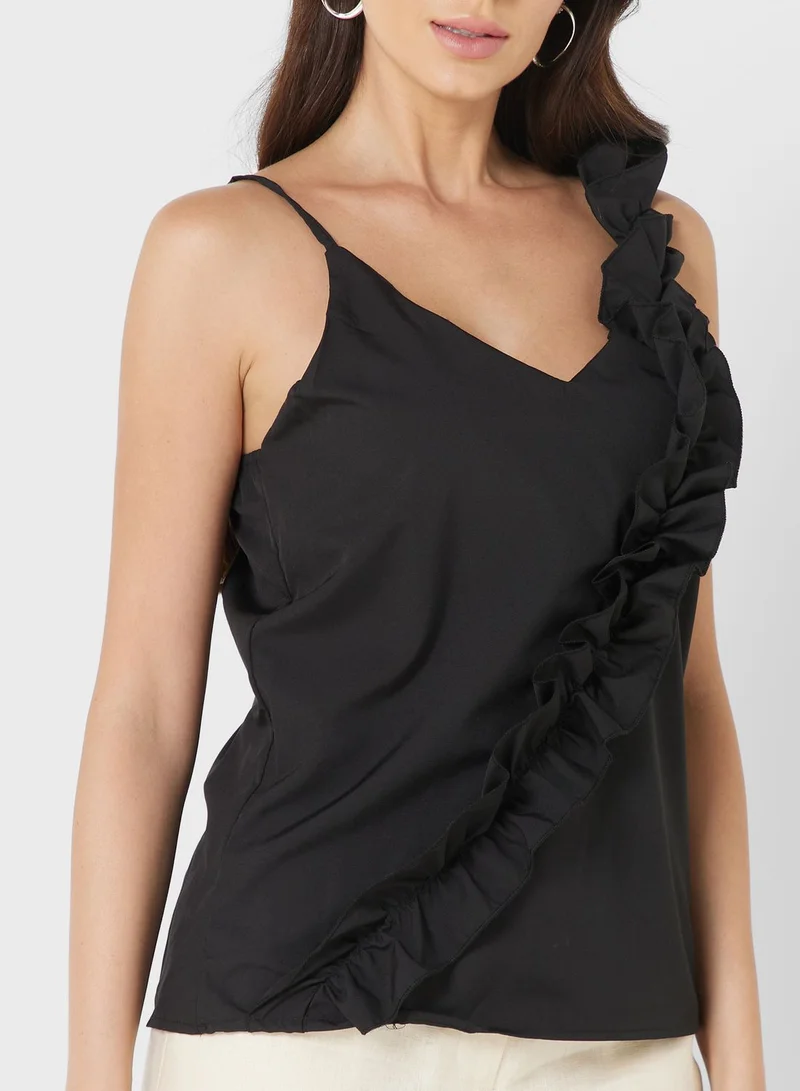 ELLA Ruffle Strap Top