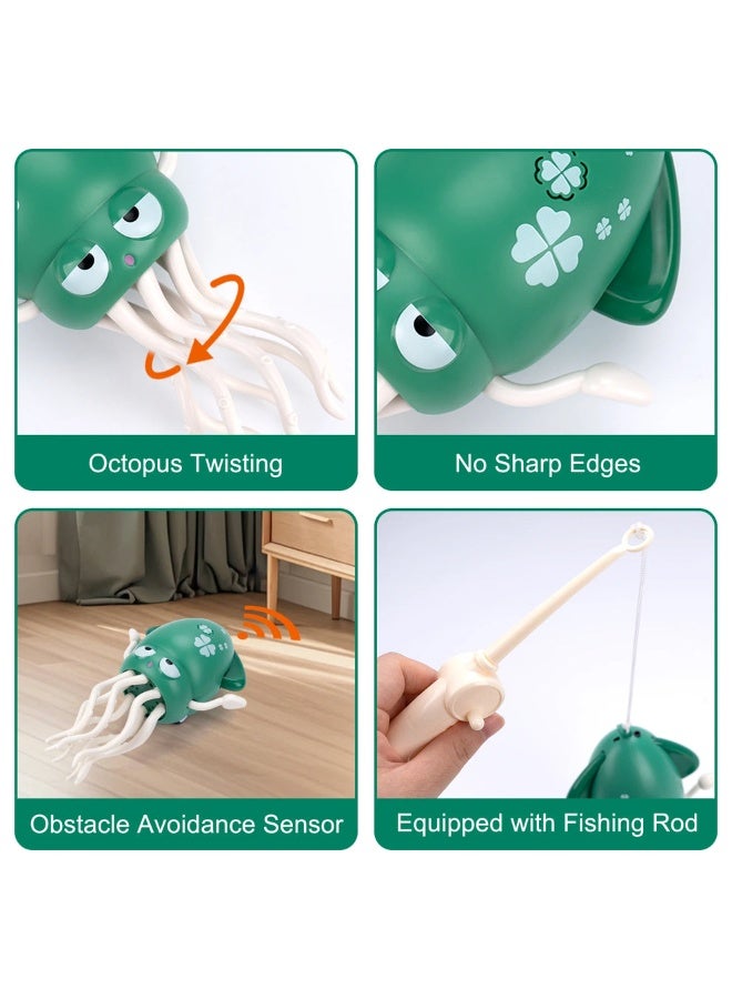 WAVISA Dancing Octopus Baby Toy, Electric Crawling Squid Tummy Time Toy, Rechargeable Magic Dancing Music Octopus Baby Toys for 3 4 5 6 Year Old Kids Boy Girl Birthday Gifts - Image 2