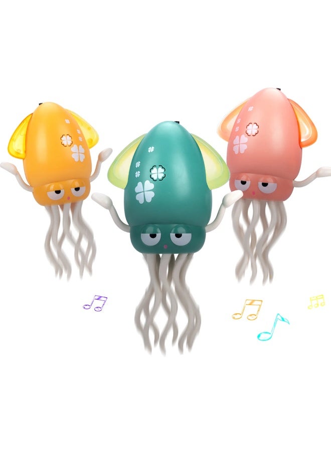 WAVISA Dancing Octopus Baby Toy, Electric Crawling Squid Tummy Time Toy, Rechargeable Magic Dancing Music Octopus Baby Toys for 3 4 5 6 Year Old Kids Boy Girl Birthday Gifts - Image 1