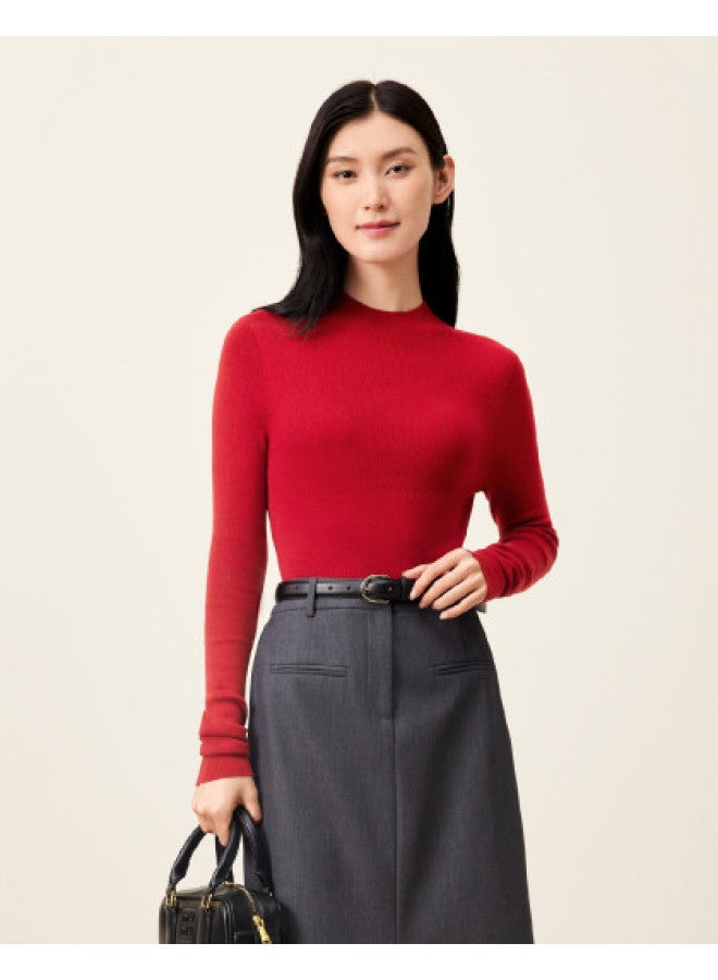 purcotton Women'S Cotton Knitwear For Autumn And Winter, Skin-Friendly Soft Seamless One-Piece Weaving For Slimming And Figure-Flattering Base Layer - Image 1