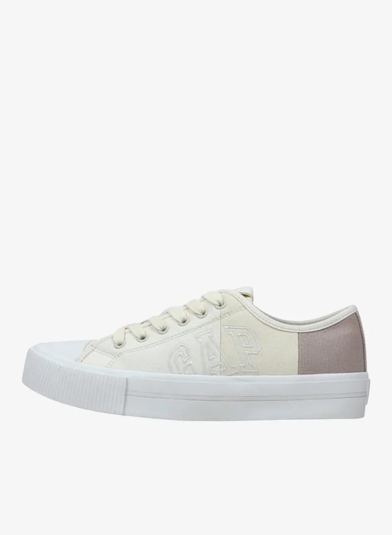 GAP Women's Logo Detail Sneakers with Lace-Up Closure - BALTIMORE