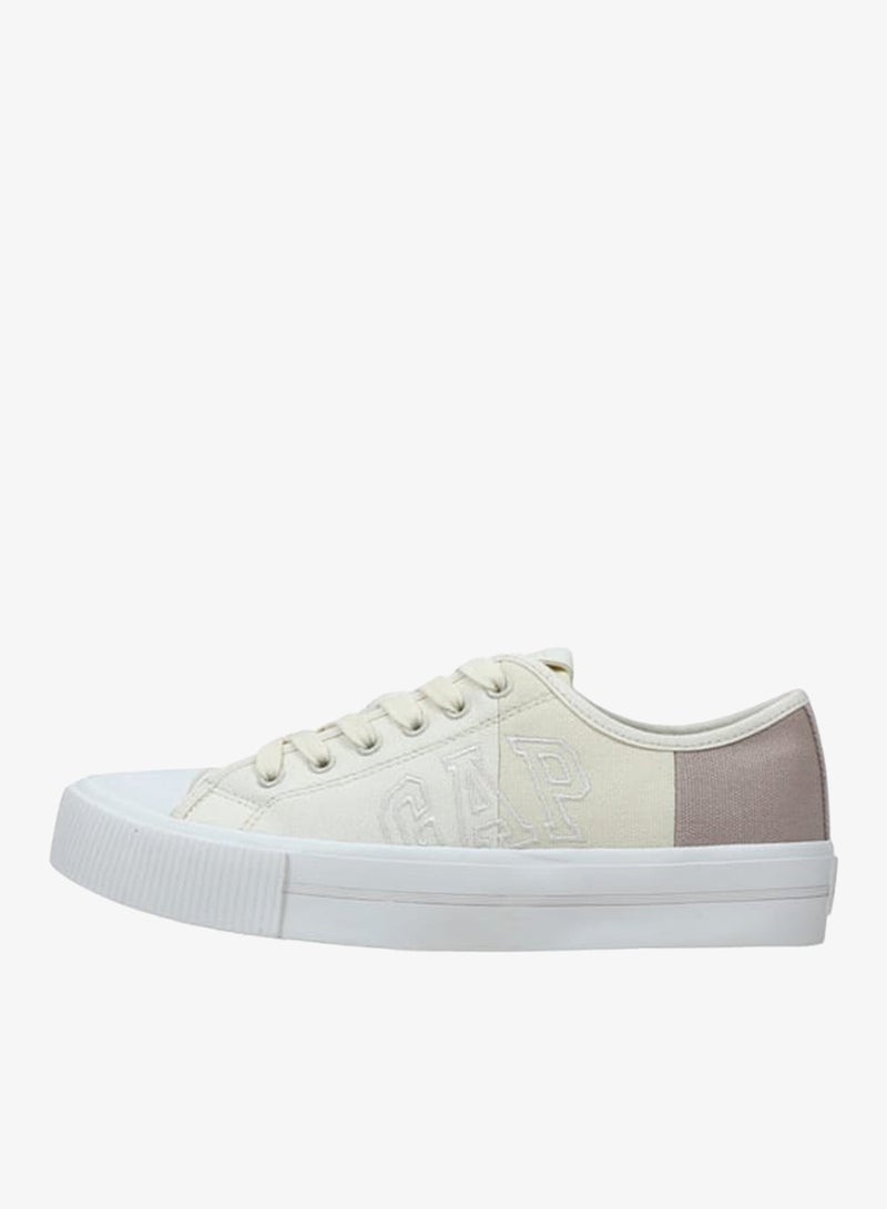 GAP Women's Logo Detail Sneakers with Lace-Up Closure - BALTIMORE - Image 2