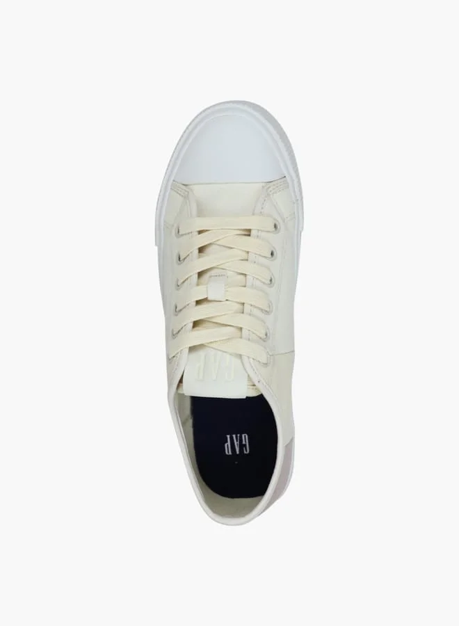 GAP Women's Logo Detail Sneakers with Lace-Up Closure - BALTIMORE