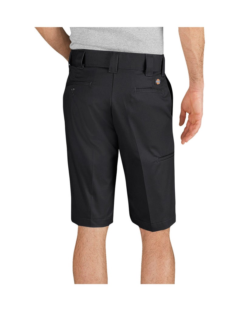 Dickies mens 11 Inch Slim Fit Stretch Twill Work flat front shorts, Black, 33 US - Image 2
