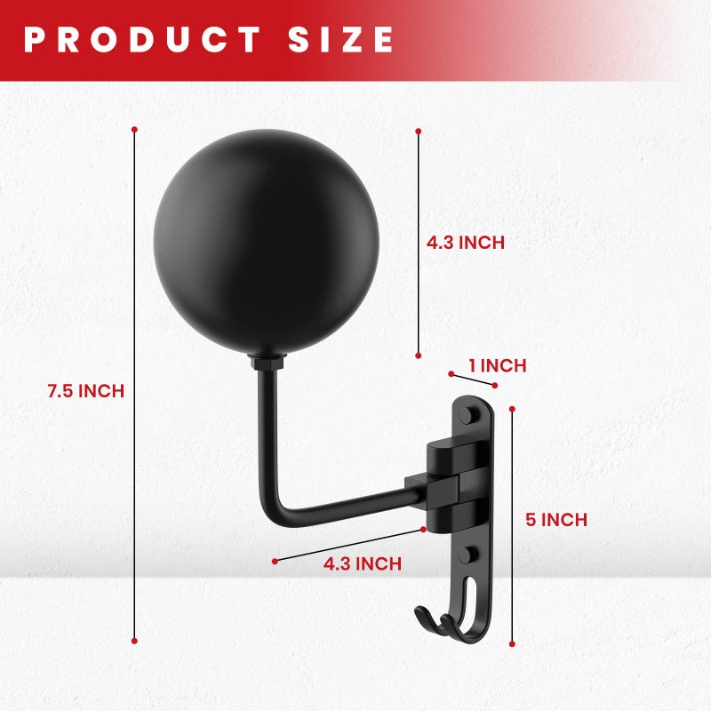 LIFXIZE Helmet Hanger Wall Mount 180Â° Swivel Helmet Holder for Motorcycle Bike Racing Outerwear Sports Gear - Image 2