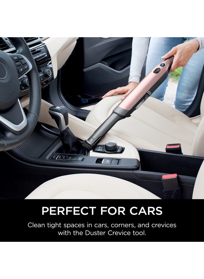 Shark Shark WV201RGBRN WANDVAC Cordless Hand Vac, Lightweight and Portable at 1.4 lbs. with Powerful Suction, Charging Dock, One-Touch Empty for Car & Home, Rose Gold  - Image 5