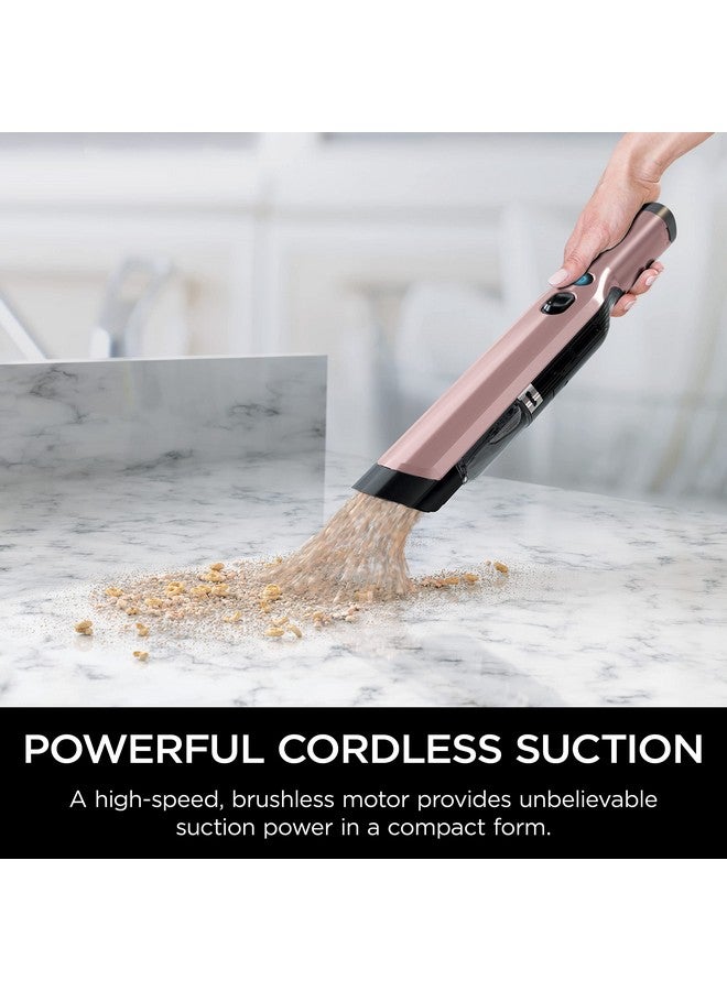 Shark Shark WV201RGBRN WANDVAC Cordless Hand Vac, Lightweight and Portable at 1.4 lbs. with Powerful Suction, Charging Dock, One-Touch Empty for Car & Home, Rose Gold  - Image 3