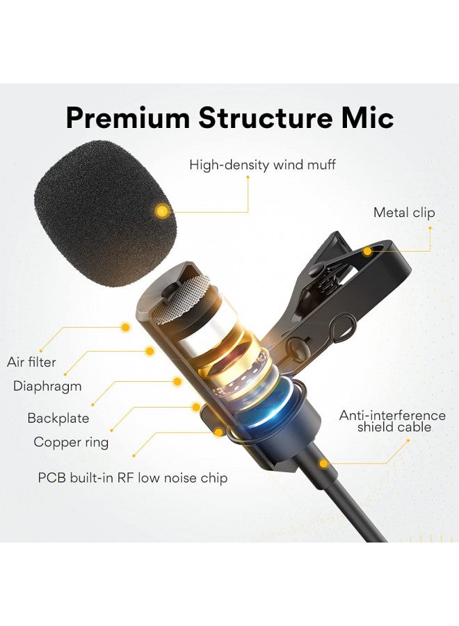 Maono MAONO USB Lavalier Microphone, 192KHZ/24BIT Plug & Play Omnidirectional Lapel Shirt Collar Clip on Mic for PC, Computer, Mac, Laptop, YouTube, Skype, Recording, Podcasting, Gaming, AU-UL10 - Image 2