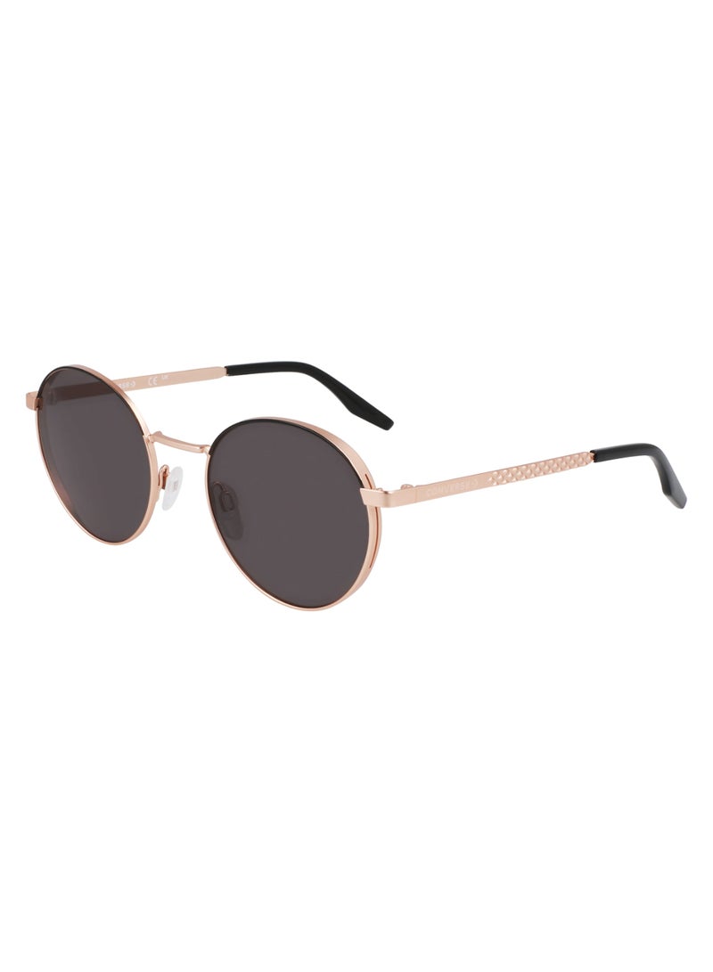 CONVERSE Women's UV Protection Round Shape Metal Sunglasses CV107S FOXING II-780-5120 - Lens Size: 51 - Satin Rose Gold/Black - Image 2