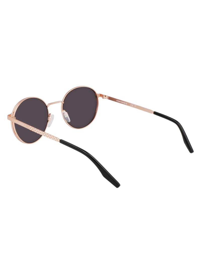 CONVERSE Women's UV Protection Round Shape Metal Sunglasses CV107S FOXING II-780-5120 - Lens Size: 51 - Satin Rose Gold/Black - Image 5