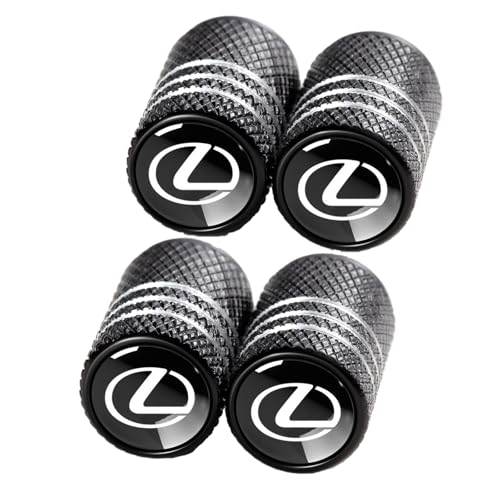 TACOMA Tire Valve Stem Cap Cover Fit Lexus RX ES GS LS NX RS GX LX RC LC RX350 is250 GX460 Belt O-Ring Seal Corrosion Resistant tire Valve caps 4 Pack - Image 1