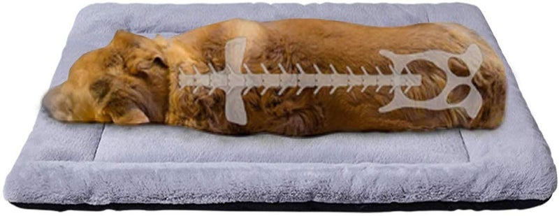 KOZI PET Summer Super Soft Dog & Cat Crate Fabric Bed -Fluffy Pet Bed All Season-Machine Wash & Dryer Friendly-Anti-Skid Pet Beds (Medium) - Image 1