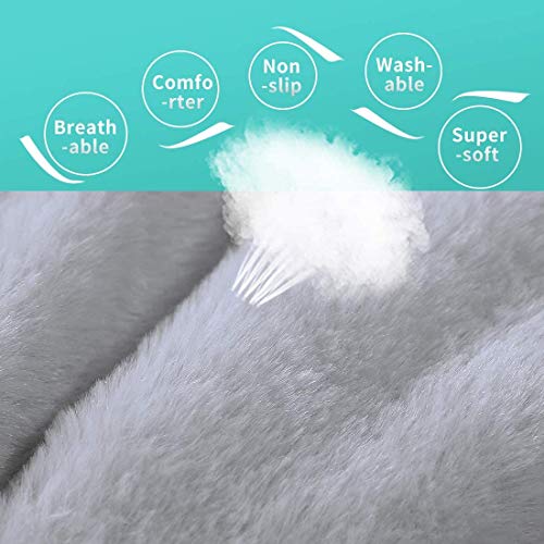 KOZI PET Summer Super Soft Dog & Cat Crate Fabric Bed -Fluffy Pet Bed All Season-Machine Wash & Dryer Friendly-Anti-Skid Pet Beds (Medium) - Image 3