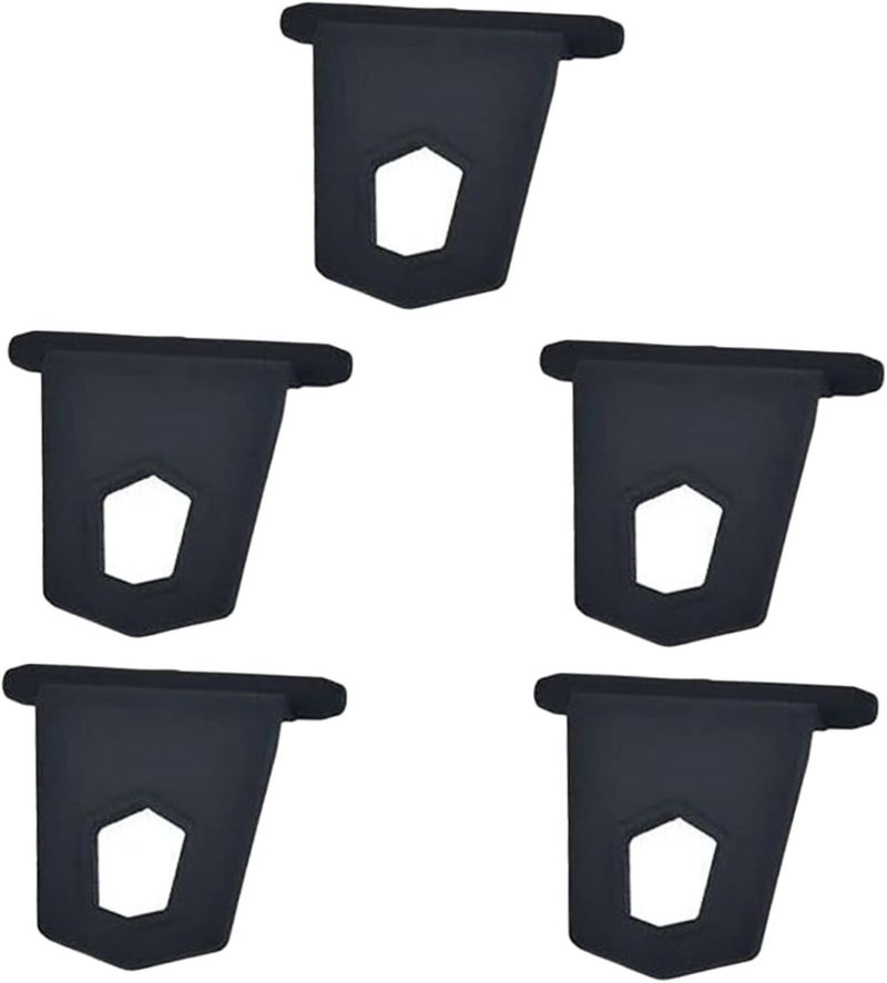 VOSAREA 5pcs Rv Awning Hooks Rubber Hangers Car Awning Accessory Rv Canopy Parts Camping Supplies - Image 1