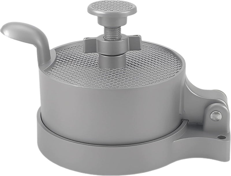 Silver Burger Press, Alloy Patty Maker With Handle For Kitchen - Image 1