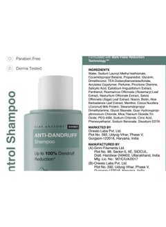 BARE ANATOMY Expert Antidandruff Shampoo ; Targets Oily Scalp And Sheds Dry Flakes ; 250Ml  - Image 5