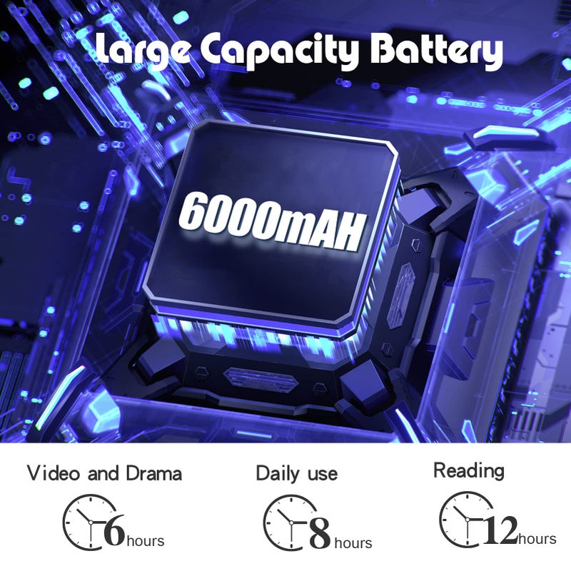 PRITOM Android 13, 10 inch Tablet, Parental Control, 6000mAh, Quad Core Processor, 2GB RAM, 64GB ROM, HD IPS Touch Screen, Google Play, YouTube (Purple) - Image 3