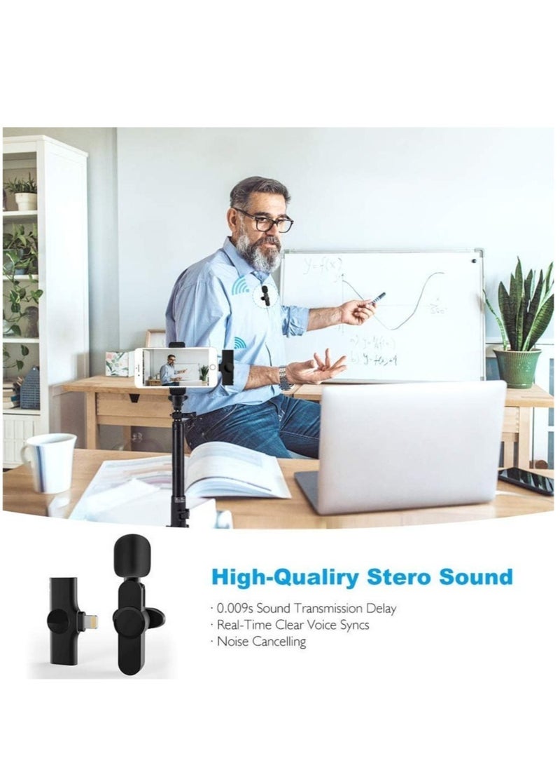 "Wireless Lavalier Microphone for iPhone/iPad – Auto-Sync Mic for YouTube, Facebook Live Stream & Vlogging with 2 Clips" - Image 5