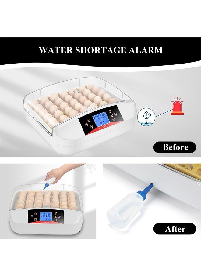 Sakulight - 56 Incubators for Hatching Eggs with Automatic Egg Turning and Automatic Temperature Control, Egg Incubator with ℉ Display for Chicken, Duck, Quail and Goose - Image 1