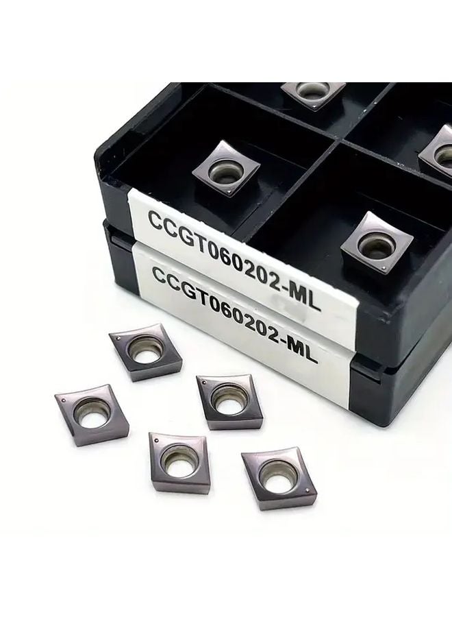 CCGT060202 ML Carbide Insert Blades 10pcs Set For CNC Workshop - Image 1