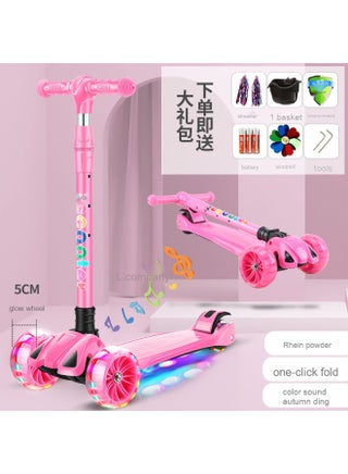 Pink Hummer with Flashing Wheels + Music Lights