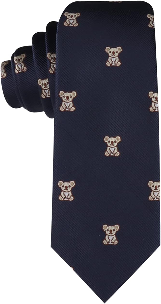 AUSCUFFLINKS Animal Ties | Woven Skinny Neckties | Groomsmen Wedding Ties | Work Ties for Him - Image 3