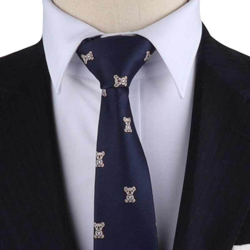 AUSCUFFLINKS Animal Ties | Woven Skinny Neckties | Groomsmen Wedding Ties | Work Ties for Him - Image 2