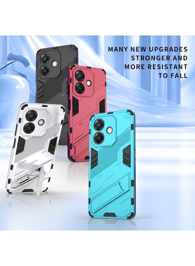 S-TOP Case For OPPO A3X 5G India Punk Armor 2 in 1 PC + TPU Phone Case with Holder - Image 3