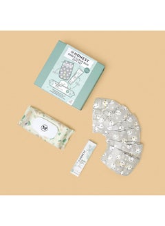 The Honest Company The Honest Company Babe's Clean Bum Gift Set | Diapering + Newborn Essentials | 99% Water Wipes (60 ct), Diaper Rash Cream (2.5 oz), Clean Conscious Diapers (Size 1, 7 ct)  - Image 2